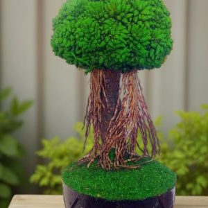 artificial bonsai plants 1 ft home decor 1pair set